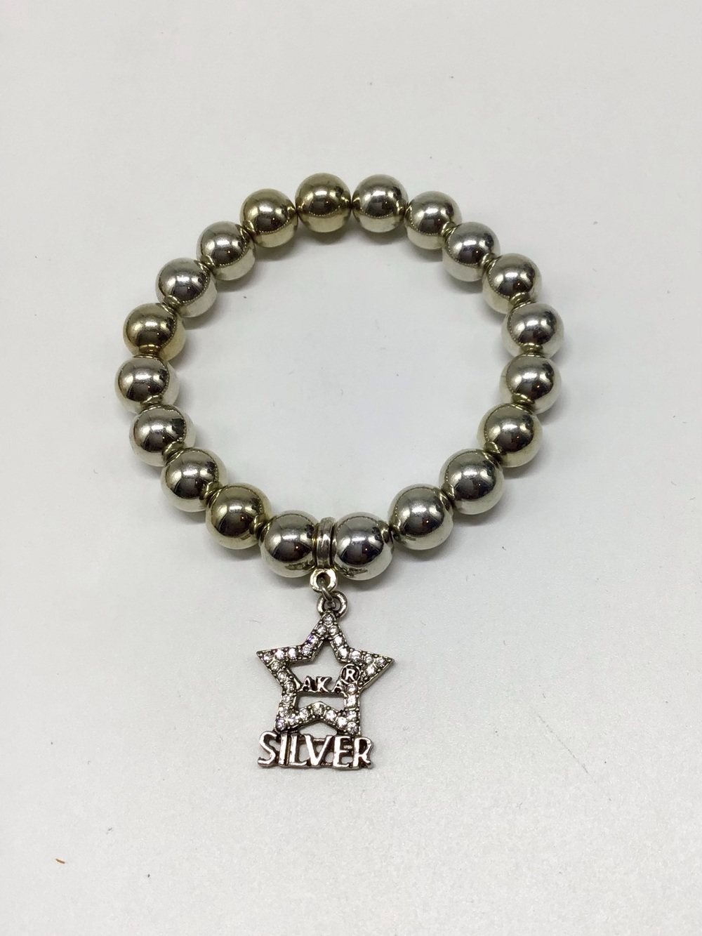 Alpha Kappa Alpha Silver Bracelet